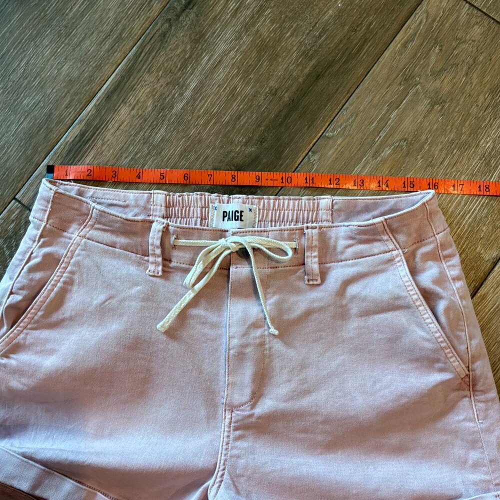 Paige Christy drawstring vintage rose shorts size 30 - Picture 5 of 12